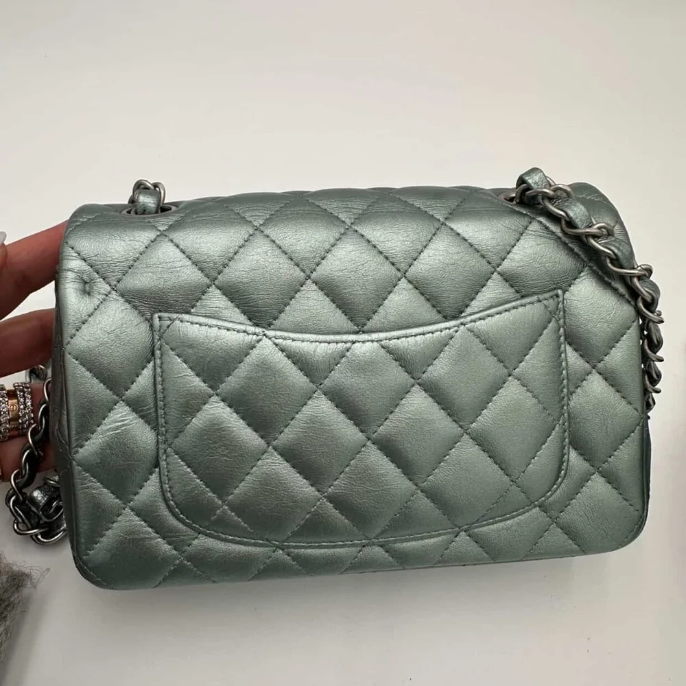 Chanel Classic Flap Pale Green - RARE COLOR